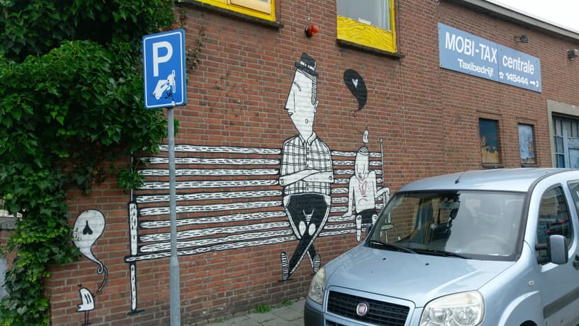 Street art on Havendwarsstraat